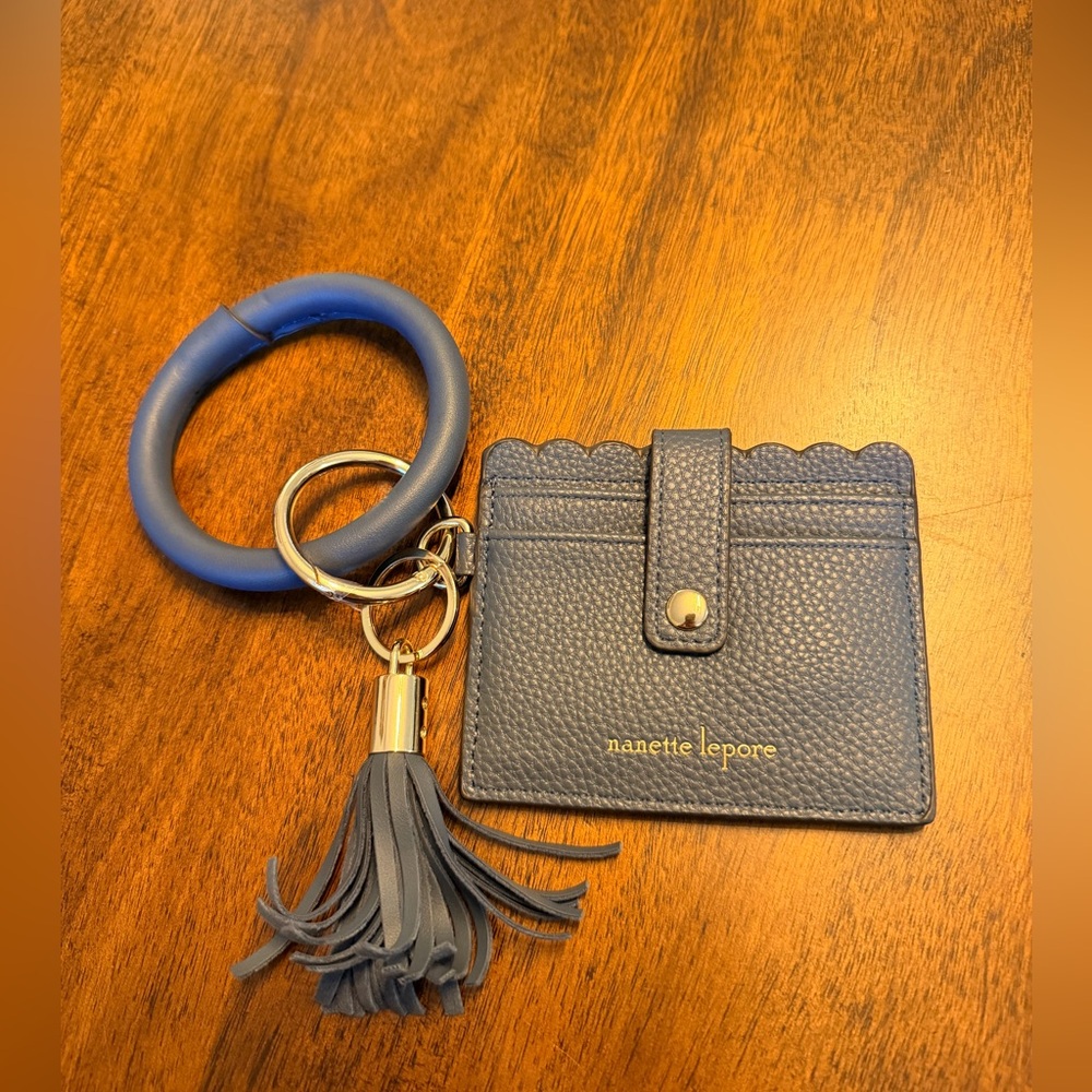 NWOT Nanette Lepore Navy Hands Free Tassel Wrislet